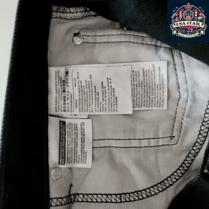 Levi 505 Denim Shorts W34 L32, Grade B, Durable Black Denim Workwear for Comfort and Style - USASTARFASHION