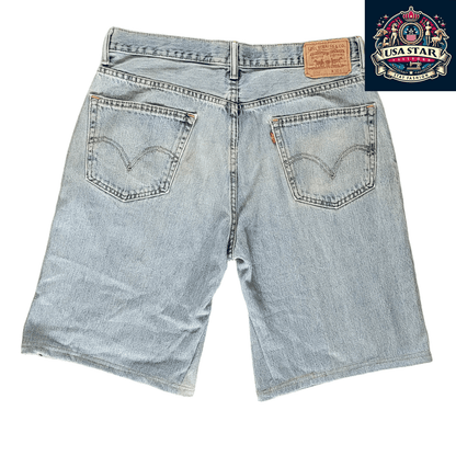 Levi's 550 Denim Shorts Size 36 - Relaxed Fit, Durable Denim, Casual Summer Style, Grade B Condition - USASTARFASHION