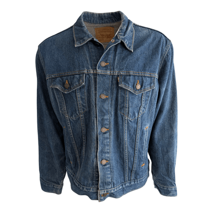 Levi’s 70506 - 0216 Denim Jacket Men’s 46 XL Blue USA Made Vintage Trucker - USASTARFASHION