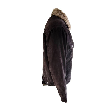 Levi’s 70520 - 1039 Black Corduroy Sherpa Jacket – Size L - USASTARFASHION