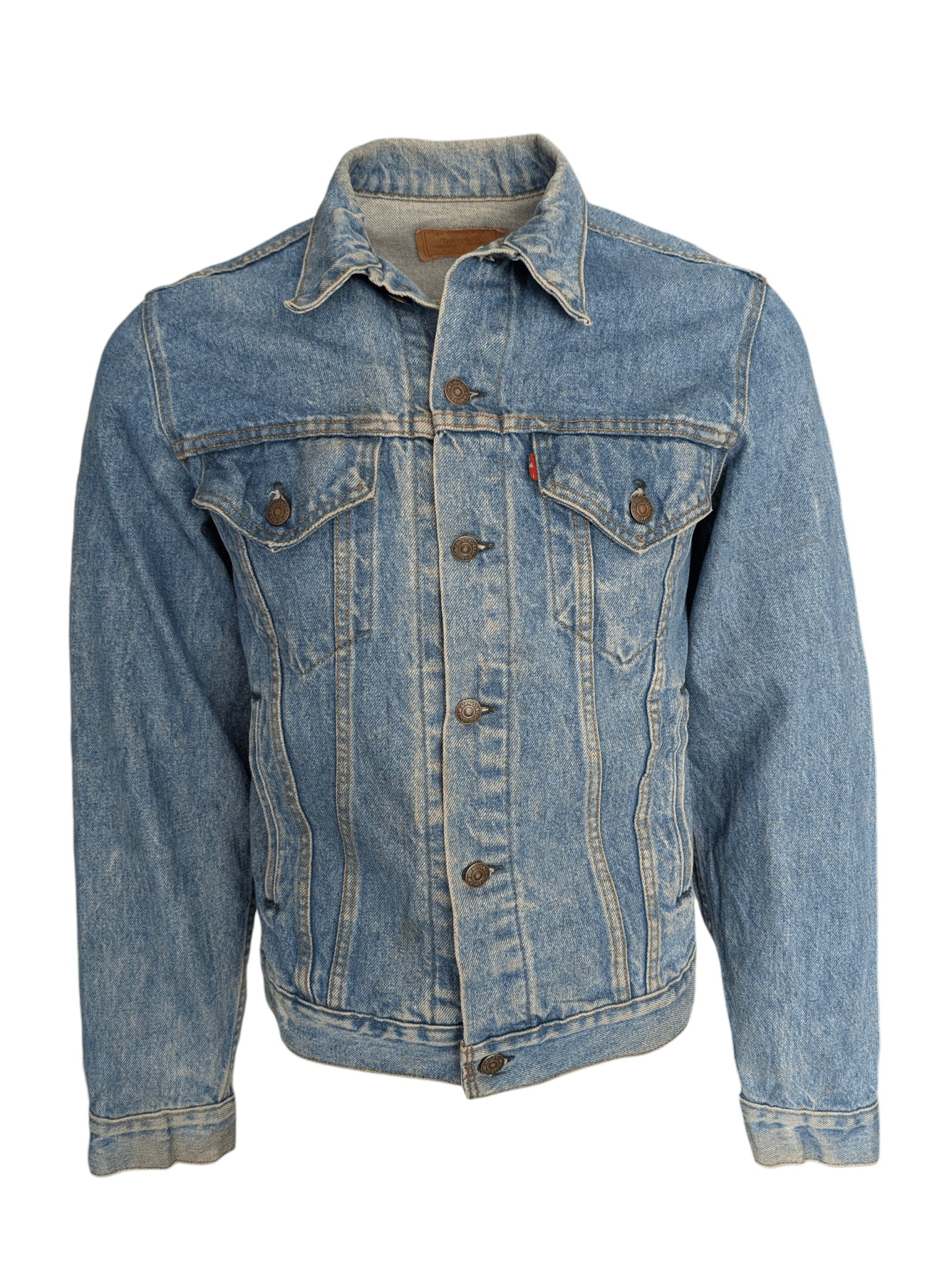 Levi’s 72334 Trucker Denim Jacket Medium Blue Wash Size M Vintage - USASTARFASHION