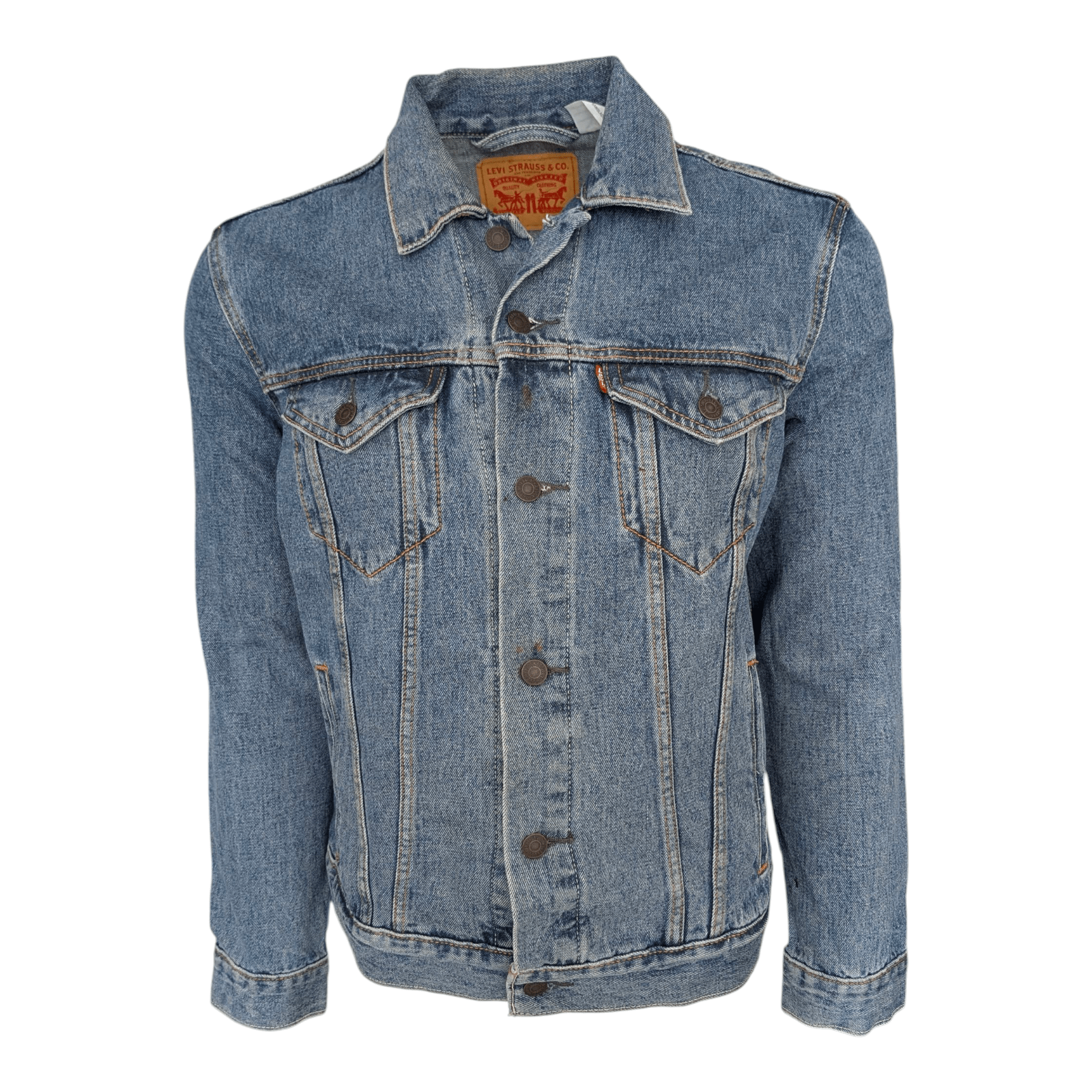 Levi’s 72334 Trucker Denim Jacket Medium Blue Wash Size M Vintage - USASTARFASHION