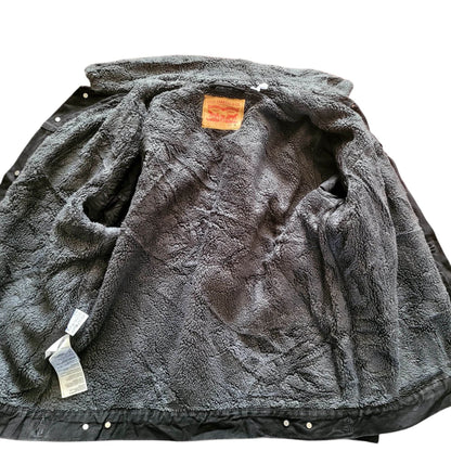 Levi’s Black Sherpa Trucker Jacket - Size XL - USASTARFASHION