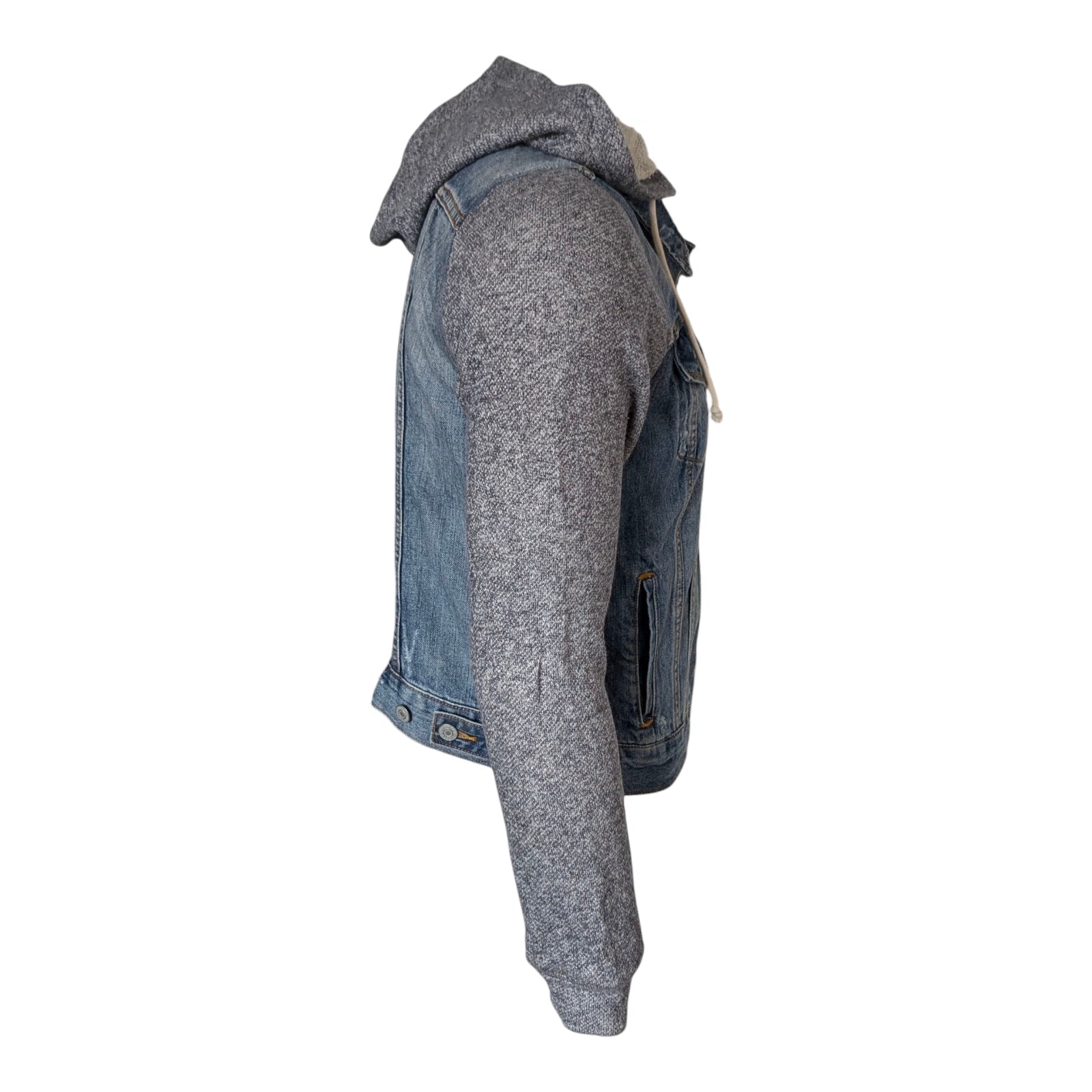 Levi’s Denim Hoodie Trucker Jacket – Size L - USASTARFASHION