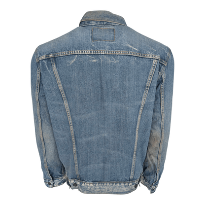 Levi’s Denim Trucker Jacket 72334 Distressed Vintage Wash Blue Men’s L - USASTARFASHION