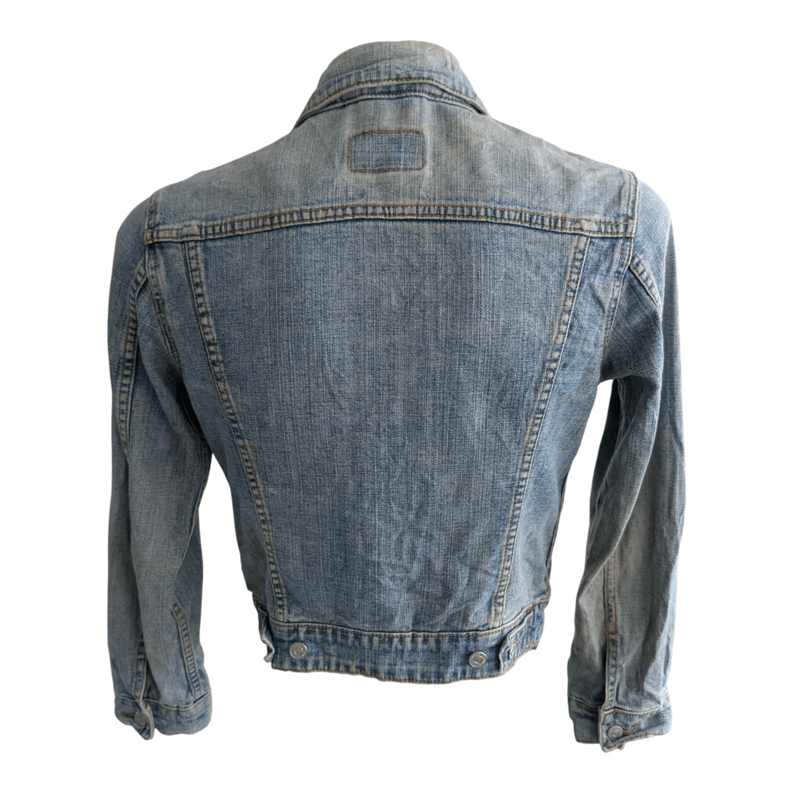 Levi’s Denim Trucker Jacket Light Blue Wash Cotton Size M - USASTARFASHION