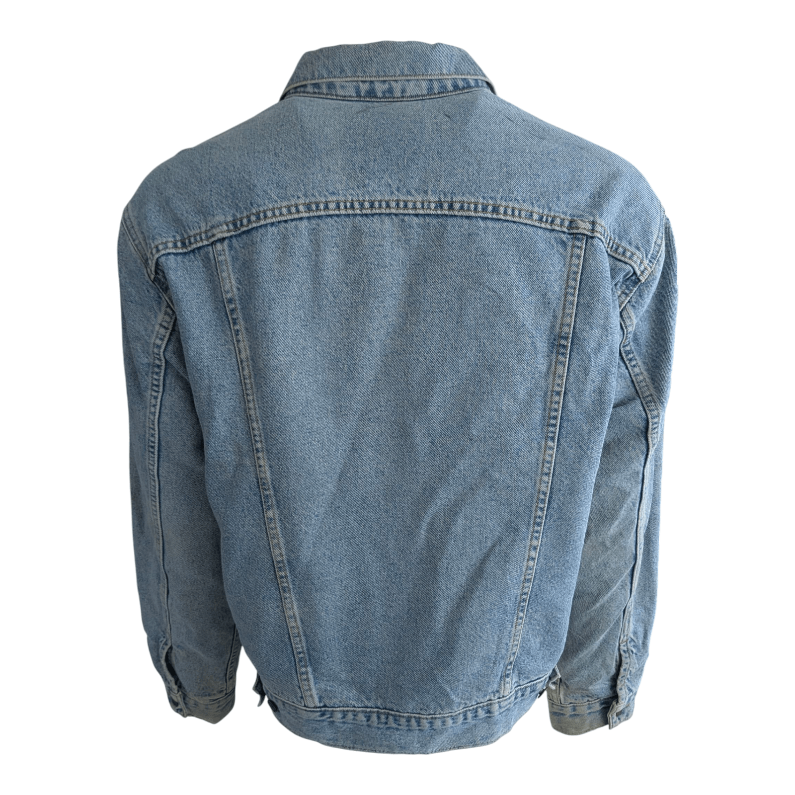 Levi’s Denim Trucker Jacket Sz M/L Flannel Lined Vintage USA Made - USASTARFASHION
