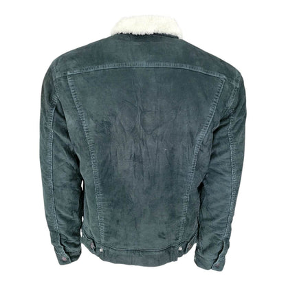 Levi's Green Corduroy Sherpa Trucker Jacket – Size M - USASTARFASHION