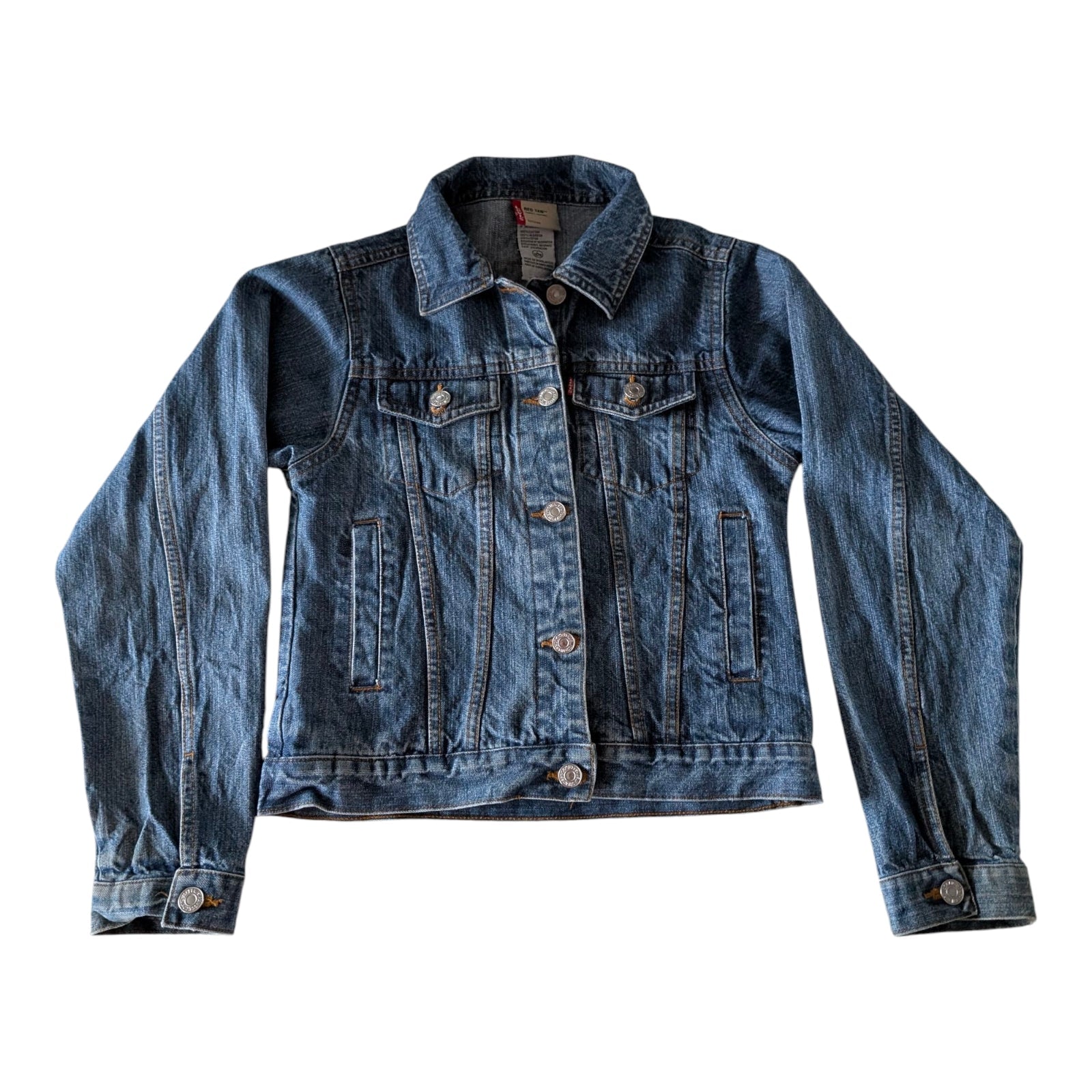 Levi’s Kids Denim Trucker Jacket – Size L (14–16) – Grade A – Classic Blue - USASTARFASHION