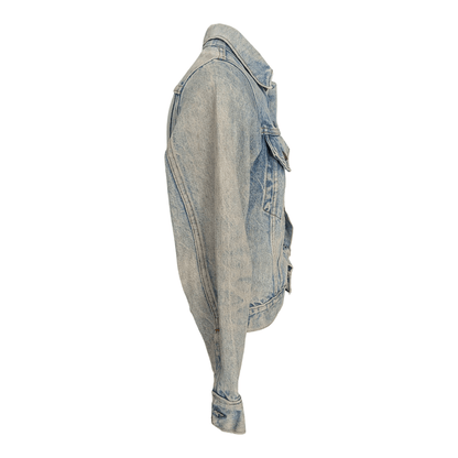 Levi’s Kids / Women’s XS Trucker Denim Jacket Vintage Light Wash Red Tab - USASTARFASHION