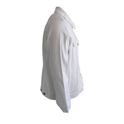 Levi’s Men’s White Denim Trucker Jacket 3XL - USASTARFASHION