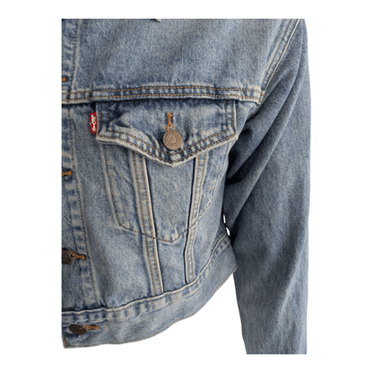 Levi’s Premium Trucker Denim Jacket Size S Small Blue - USASTARFASHION