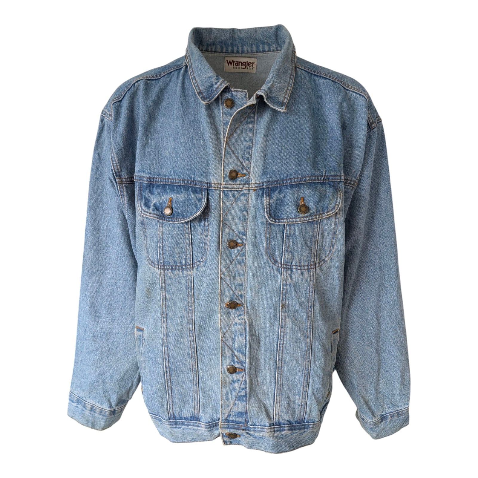 Levi’s Premium Water<Less Denim Trucker Jacket – Light Blue – Size M - USASTARFASHION
