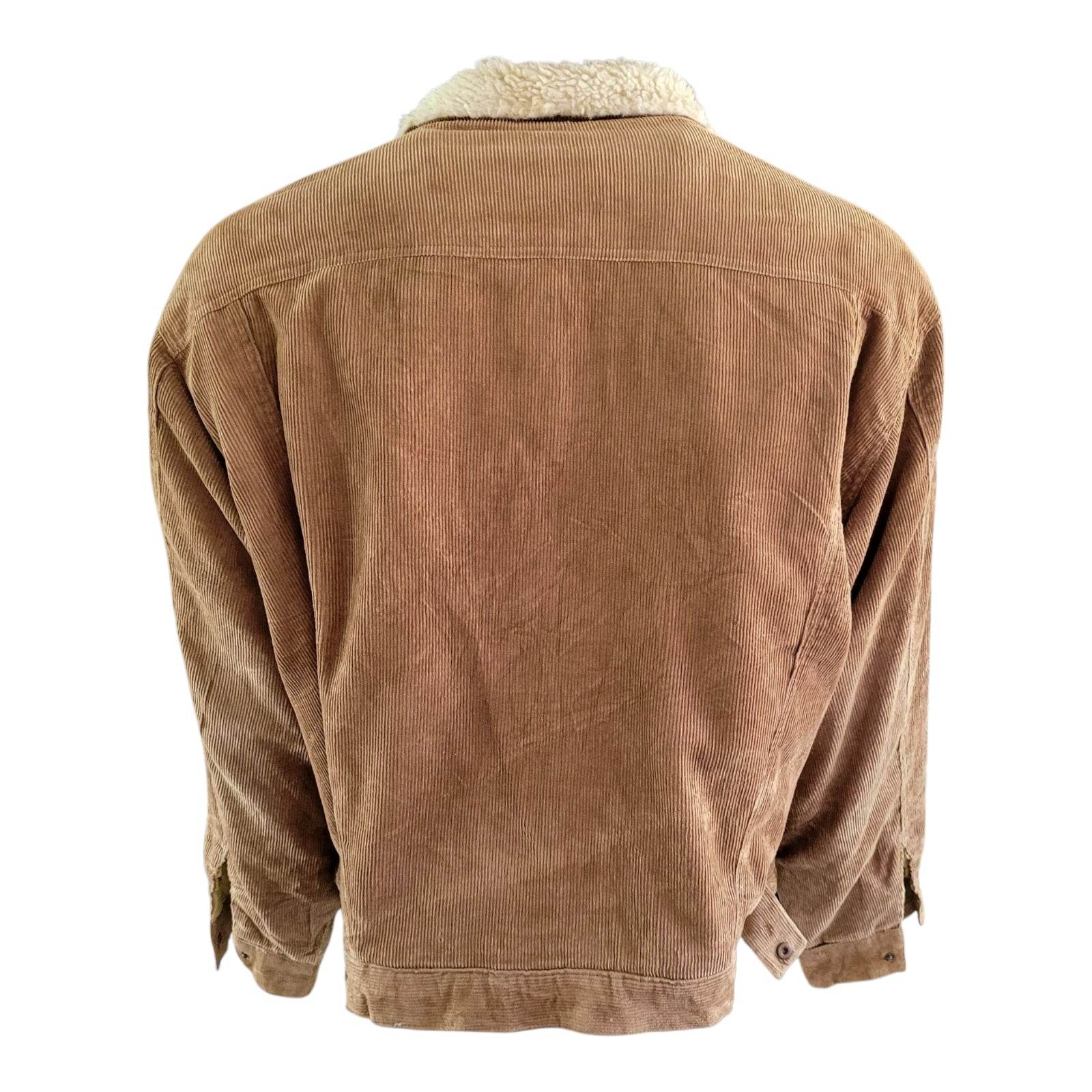 Levi’s Sherpa - Lined Corduroy Trucker Jacket – Size L - USASTARFASHION