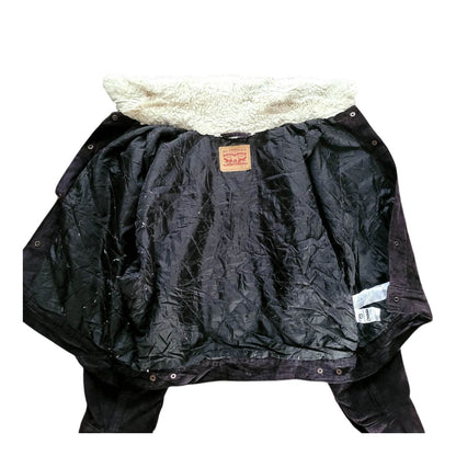 Levi’s Sherpa Lined Corduroy Trucker Jacket – Size L - USASTARFASHION