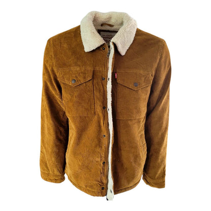 Levi’s Sherpa - Lined Corduroy Trucker Jacket – Size M - USASTARFASHION