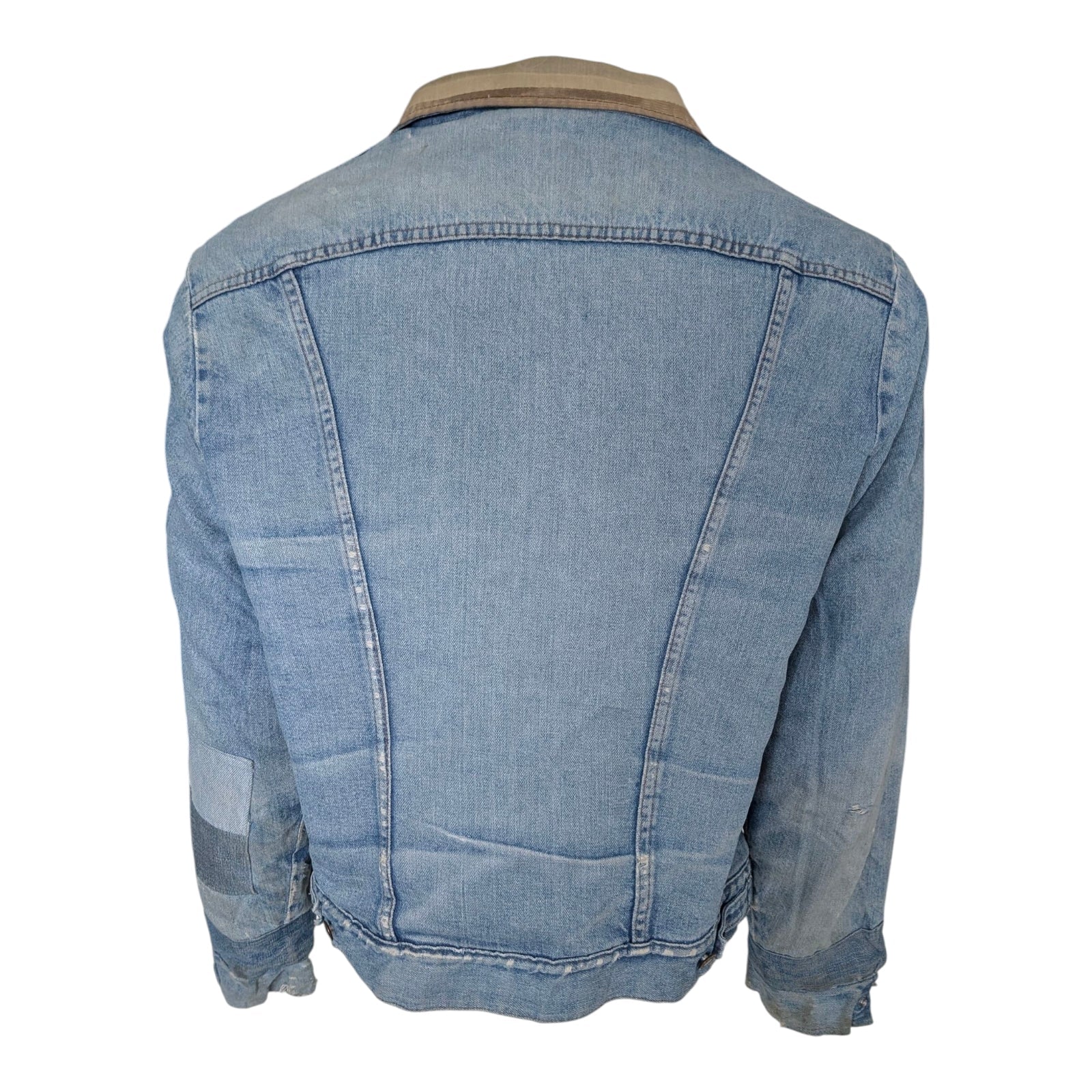 Levi’s Sherpa - Lined Denim Jacket – Size S – Light Wash – Grade B - USASTARFASHION