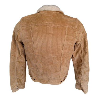 Levi's Tan Corduroy Sherpa Trucker Jacket - Size XS - USASTARFASHION