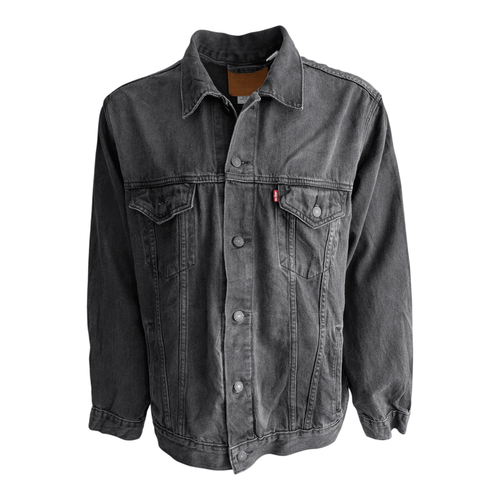Levi’s Vintage Fit Men’s Black Denim Trucker Jacket Size XXL 100% Cotton - USASTARFASHION