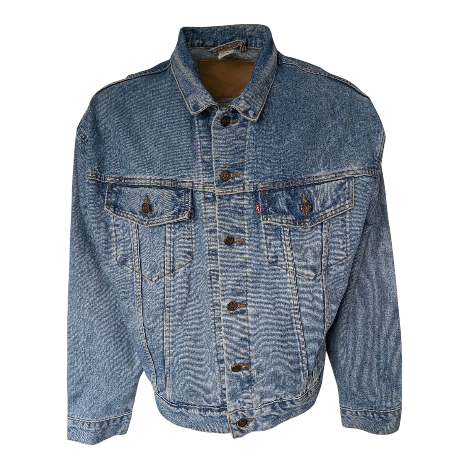 Levi’s Vintage Trucker Jacket – Light Blue – Size L – 1980s/1990s - USASTARFASHION