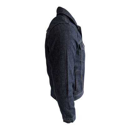 Levi’s Women’s Trucker Denim Jacket L Dark Blue Indigo 100% Cotton - USASTARFASHION