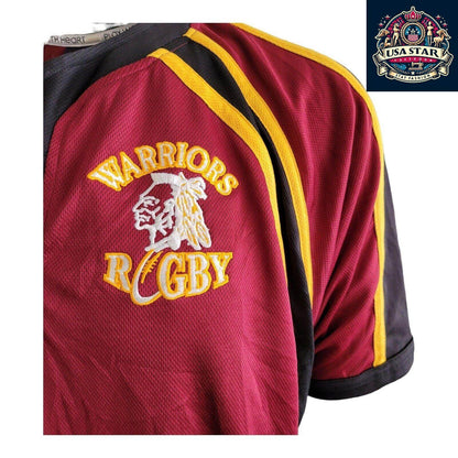 LionHeart Warriors Rugby Jersey Adult Size XL 19 - Breathable Fabric, Iconic Design for Fans - USASTARFASHION