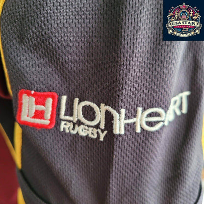LionHeart Warriors Rugby Jersey Adult Size XL 19 - Breathable Fabric, Iconic Design for Fans - USASTARFASHION