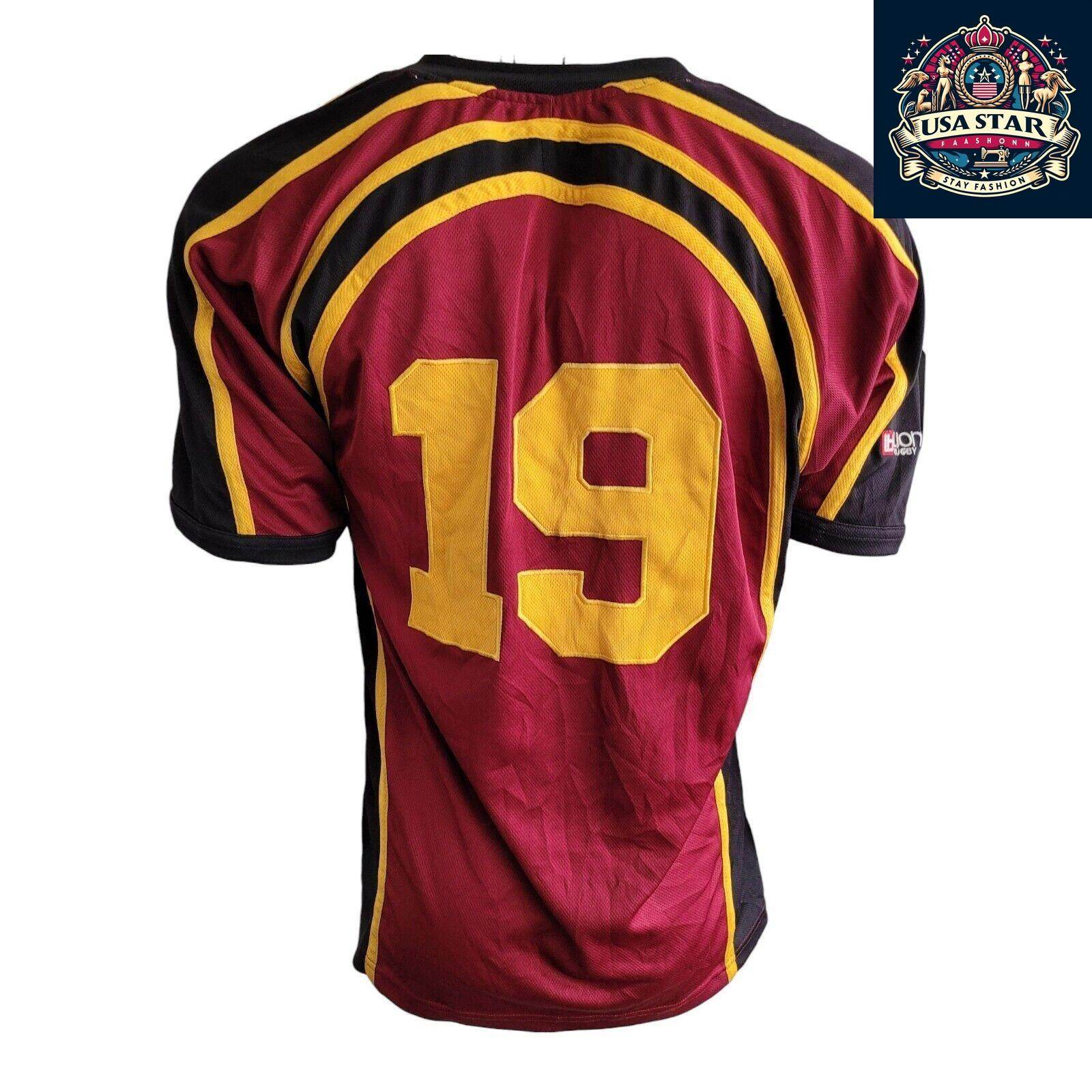 LionHeart Warriors Rugby Jersey Adult Size XL 19 - Breathable Fabric, Iconic Design for Fans - USASTARFASHION