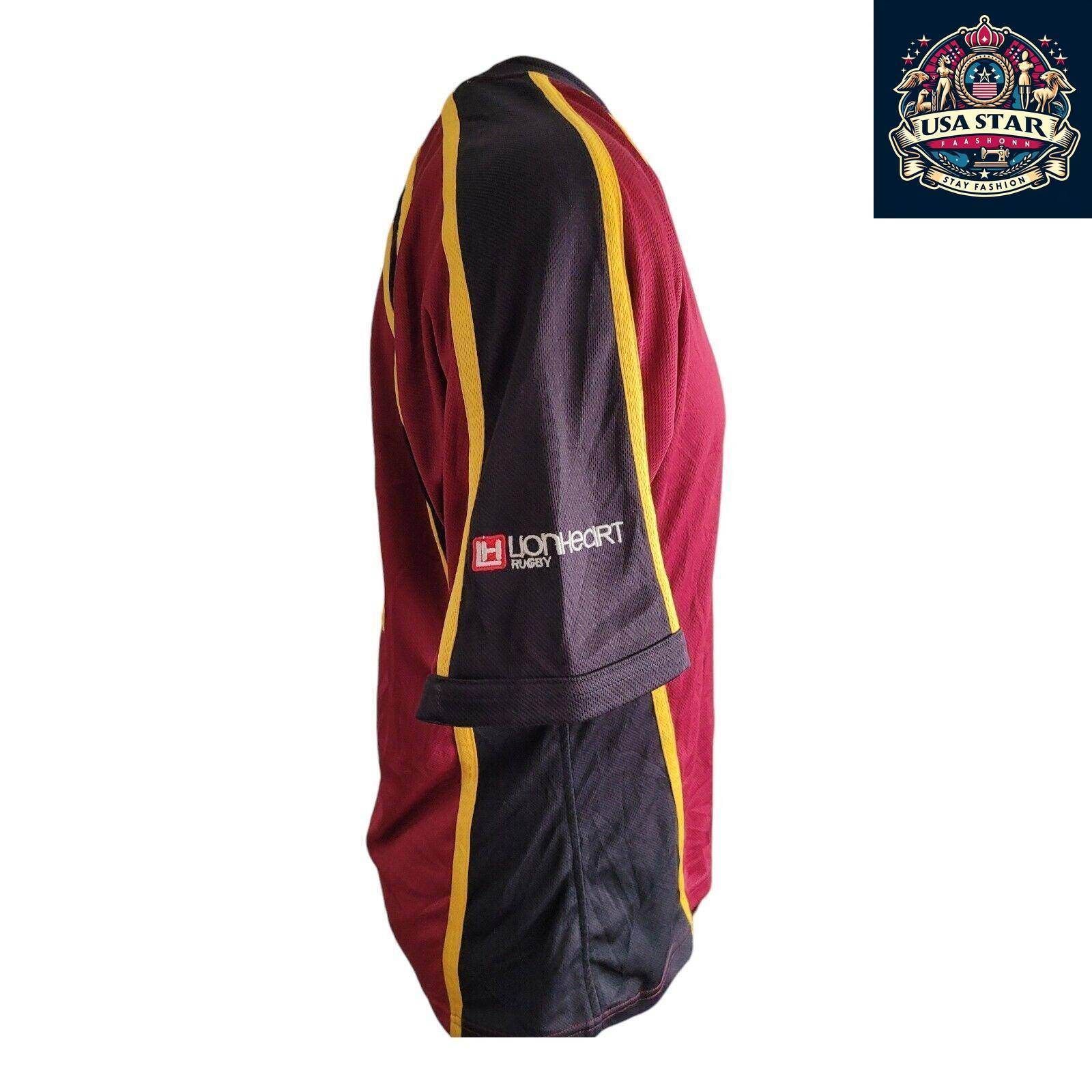 LionHeart Warriors Rugby Jersey Adult Size XL 19 - Breathable Fabric, Iconic Design for Fans - USASTARFASHION