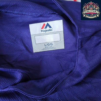 Majestic Baseball Jersey Size L, Moisture - Wicking Fabric, Classic Design, Comfortable Fit - USASTARFASHION