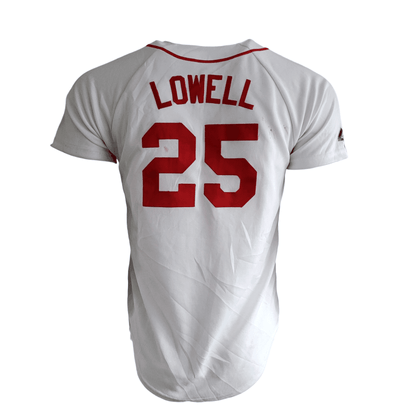 Majestic Boston Red Sox Jersey Mike Lowell 25 Women's L/Youth L - Authentic MLB Merchandise - USASTARFASHION