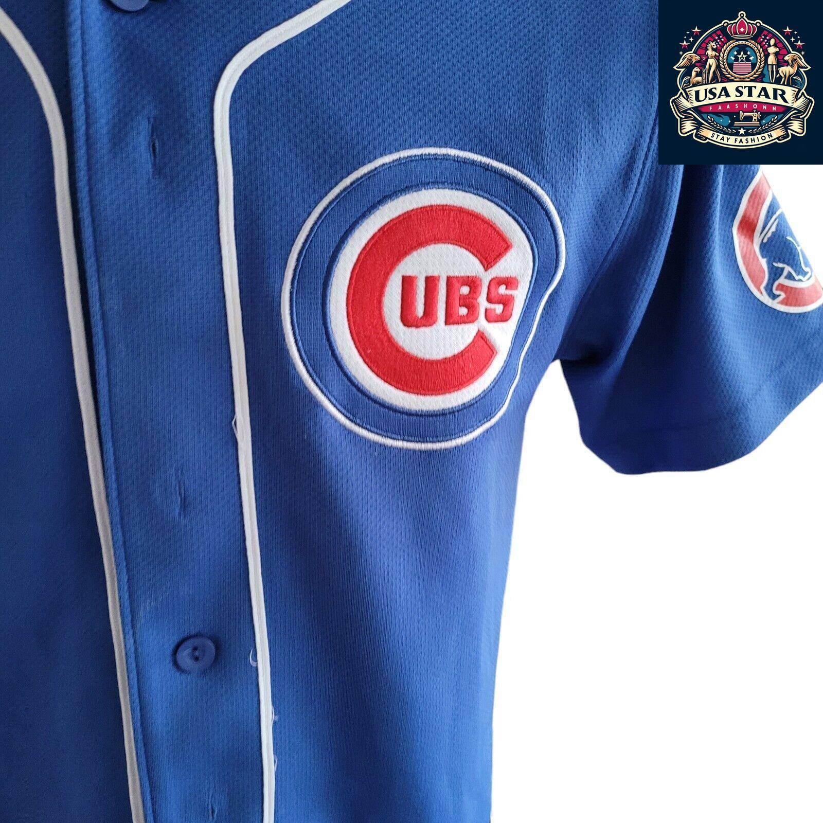 Majestic Chicago Cubs Youth Jersey 1 Fukudome - Comfortable Fit, Durable Design, Size L - USASTARFASHION