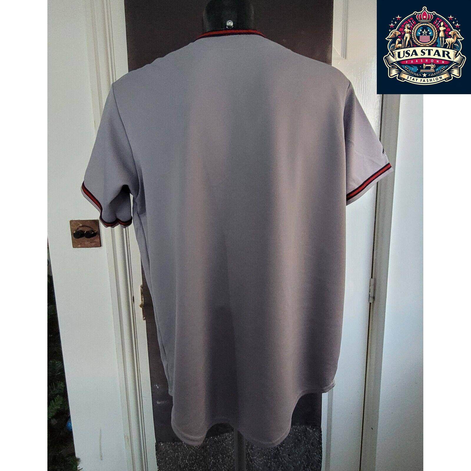 Majestic MLB Washington Nationals Jersey Shirt for Men, Medium, Stylish Grey Design, Comfortable Fit - USASTARFASHION