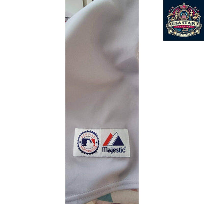 Majestic MLB Washington Nationals Jersey Shirt for Men, Medium, Stylish Grey Design, Comfortable Fit - USASTARFASHION