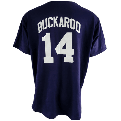 Majestic Vintage Baseball Jersey XL 14 Minutemen Buckaroo Made In USA Navy Blue - USASTARFASHION
