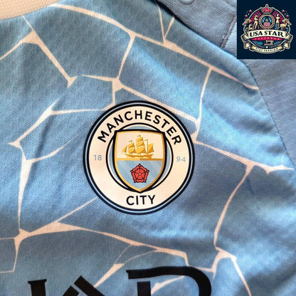 Manchester City FC Infant Home Kit 2020/21 by Puma - Personalized "FAHAD" - Size 6 - 9 Months - USASTARFASHION