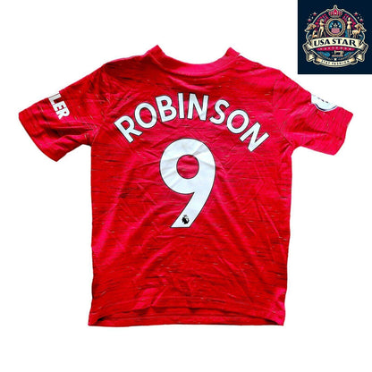 Manchester United Kid's Adidas Home Shirt 7 - 8Y, Lightweight Aeroready Fabric, Official Badge, Red - USASTARFASHION