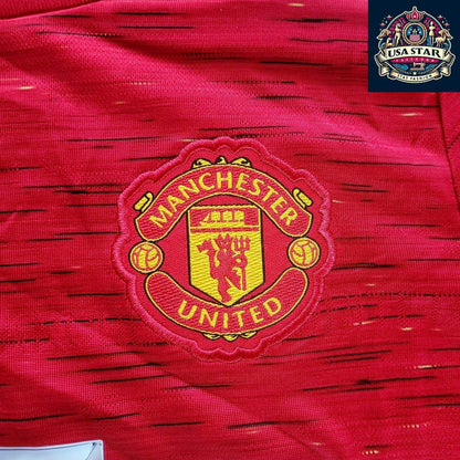 Manchester United Kid's Adidas Home Shirt 7 - 8Y, Lightweight Aeroready Fabric, Official Badge, Red - USASTARFASHION