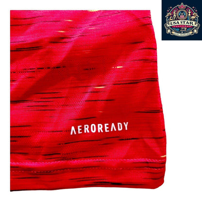 Manchester United Kid's Adidas Home Shirt 7 - 8Y, Lightweight Aeroready Fabric, Official Badge, Red - USASTARFASHION