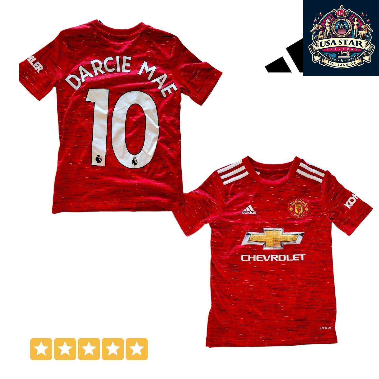 Manchester United Youth Jersey 2020/21 - Size 9 - 10Y - New With Tags, Breathable & Stylish - USASTARFASHION