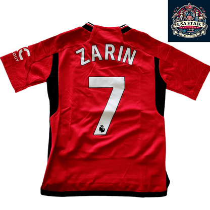 Manchester United Youth Jersey 2023 - 2024 Home Size 7 - 8Y with AEROREADY Technology, Model Zarin 7 - USASTARFASHION
