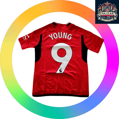 Manchester United Youth Jersey M 2023 - 2024, Adidas AEROREA, TeamViewer, Red Fan Gear - USASTARFASHION