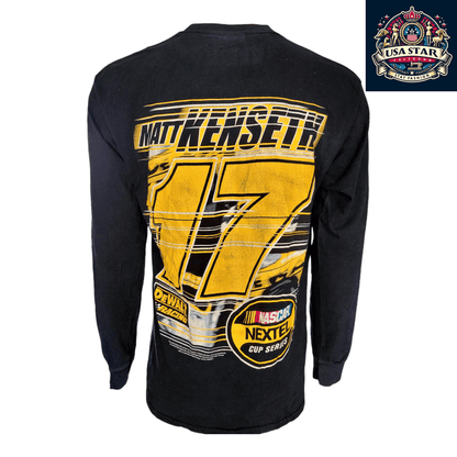 Matt Kenseth T-Shirt 17 Long - Sleeve Gildan Tee for Racing Fans - Stylish Black Graphic Design - USASTARFASHION