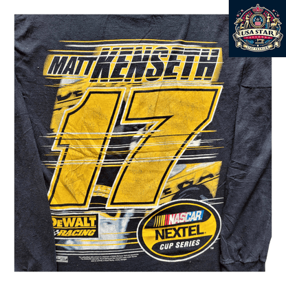 Matt Kenseth T-Shirt 17 Long - Sleeve Gildan Tee for Racing Fans - Stylish Black Graphic Design - USASTARFASHION