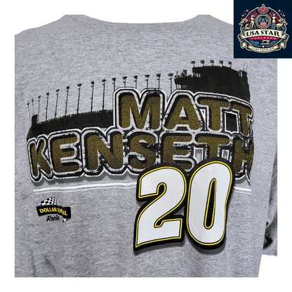 Matt Kenseth T-Shirt 20 Dollar General Vintage 3XL Chase Authentics Graphic Tee, Black - USASTARFASHION