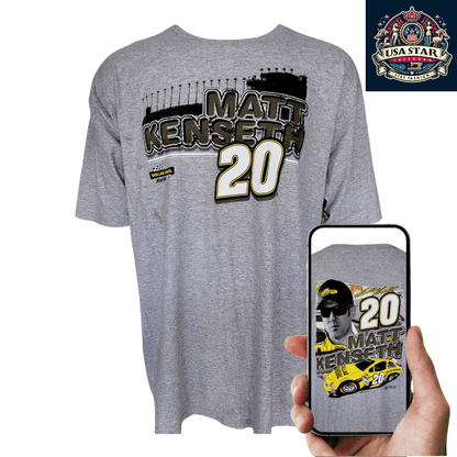 Matt Kenseth T-Shirt 20 Dollar General Vintage 3XL Chase Authentics Graphic Tee, Black - USASTARFASHION