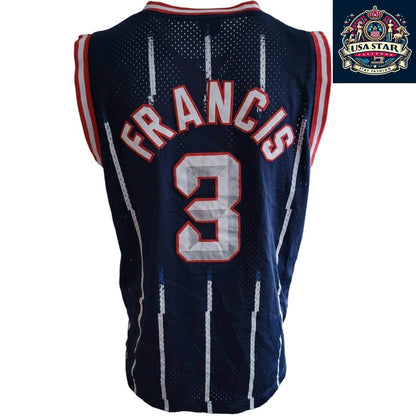 Men's Houston Rockets Jersey NBA Nike 3 Steve Francis Authentic in Red & White - Size S - USASTARFASHION