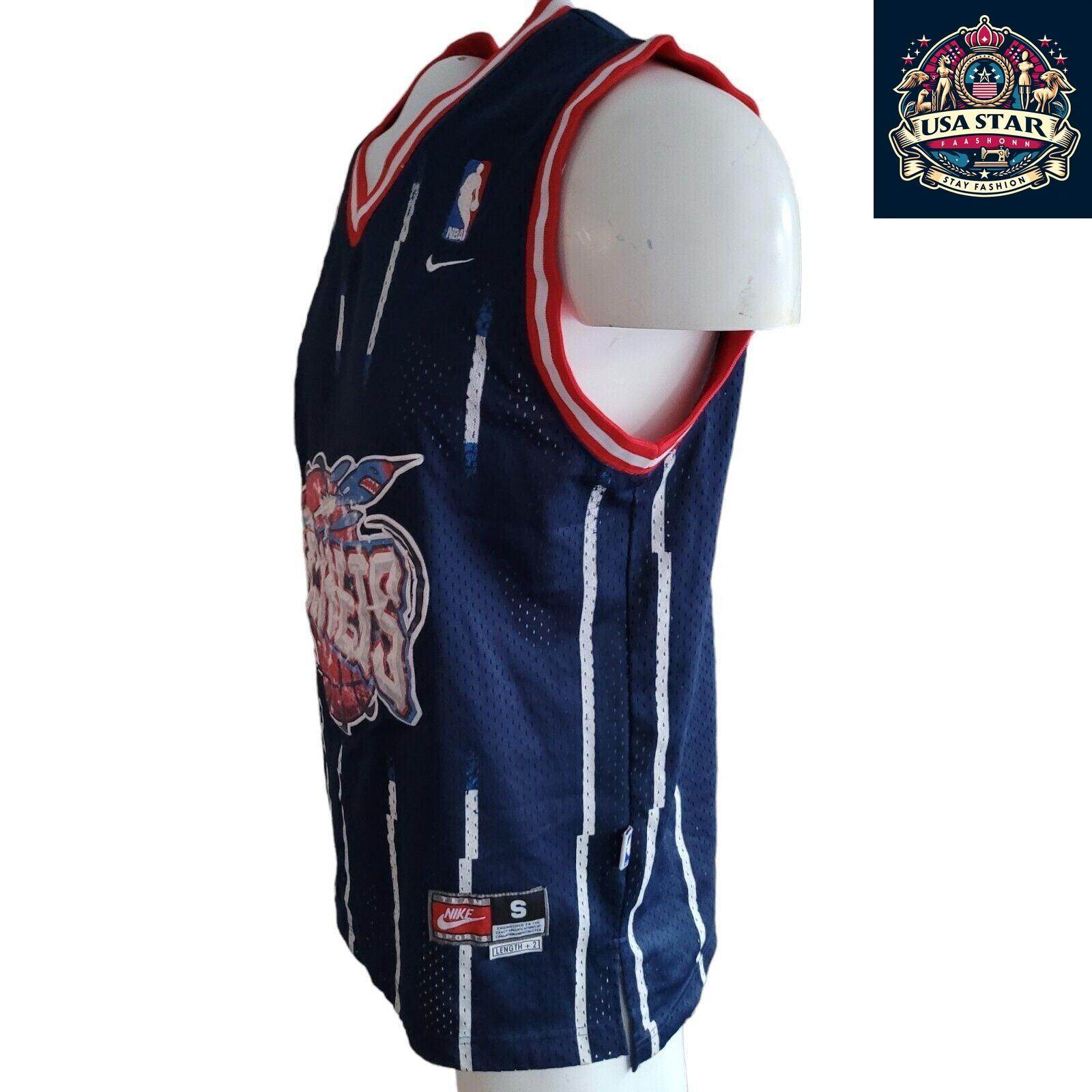 Men's Houston Rockets Jersey NBA Nike 3 Steve Francis Authentic in Red & White - Size S - USASTARFASHION