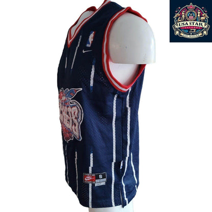 Men's Houston Rockets Jersey NBA Nike 3 Steve Francis Authentic in Red & White - Size S - USASTARFASHION