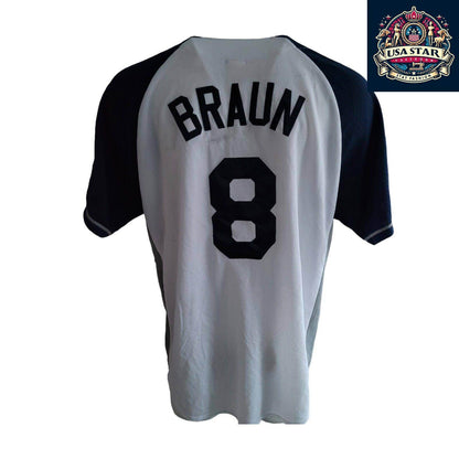 Milwaukee Brewers T-Shirt Ryan Braun 8 XL - Classic Design, Comfortable Fit, Top Player Apparel - USASTARFASHION